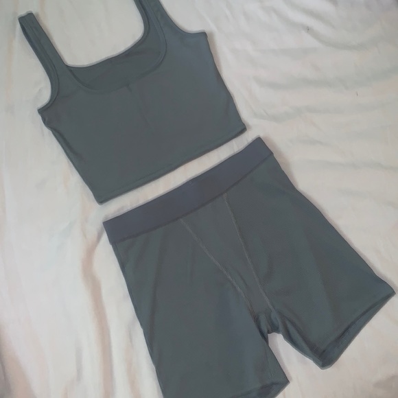 SKIMS Other - Skims Ribbed Tank/Boxer dupe set